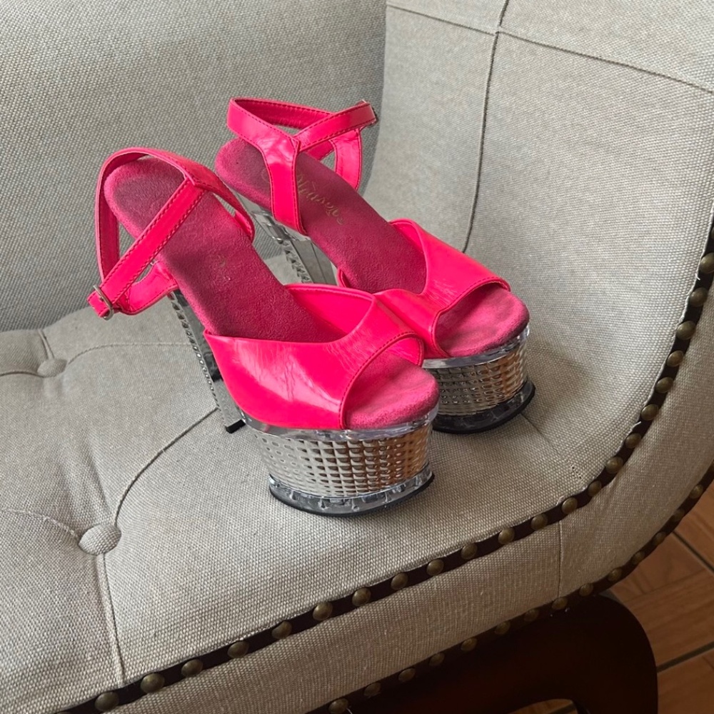 Pleaser Exotic Dancer High Heel Shoes Size 5